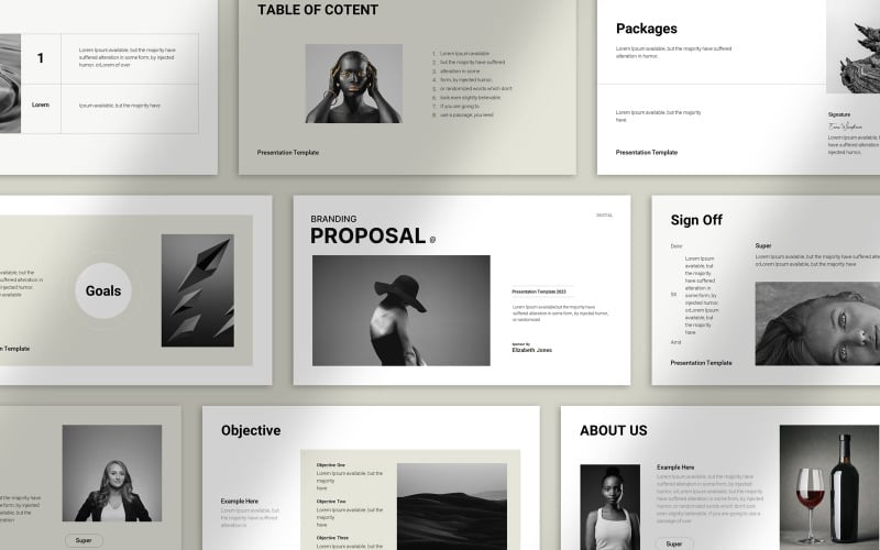 brand proposal presentation layout original