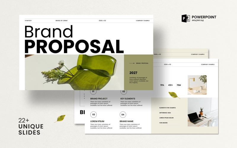 brand proposal presentation template original