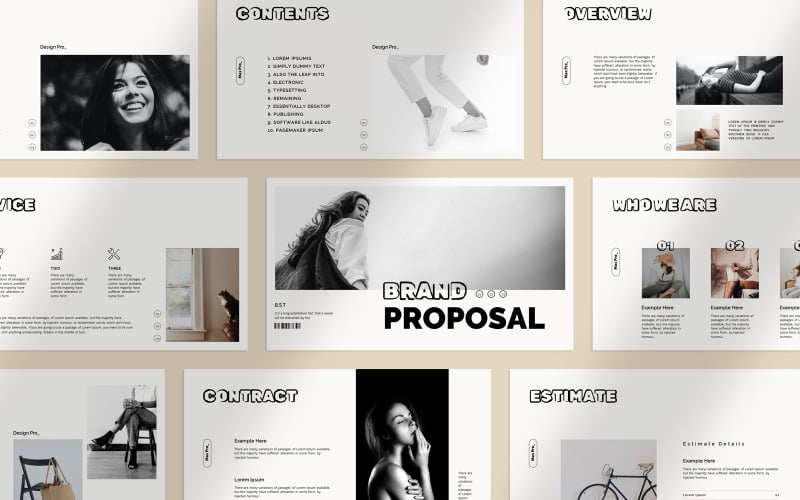 brand proposal presentation template original
