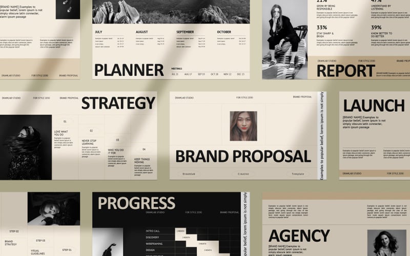 brand proposal presentation template original
