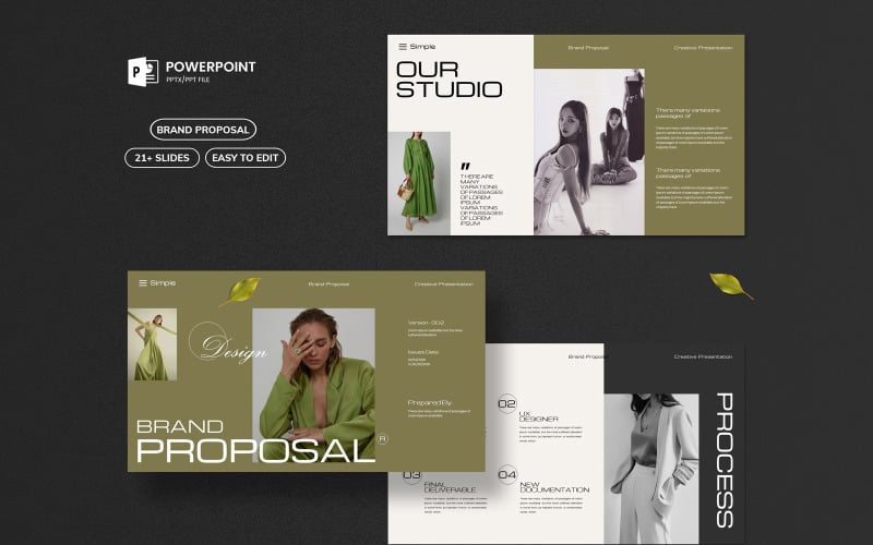 brand proposal presentation template original