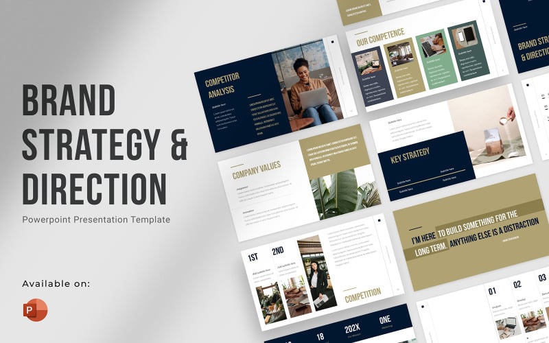 brand strategy amp direction powerpoint template original
