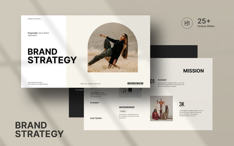 brand strategy digital powerpoint presentation original