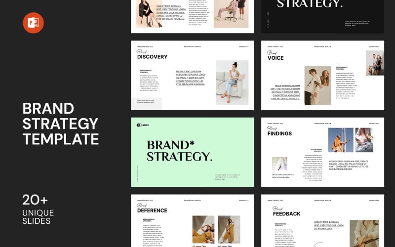 brand strategy guide powerpoint template original