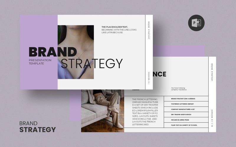 brand strategy layout powerpoint presentation template original