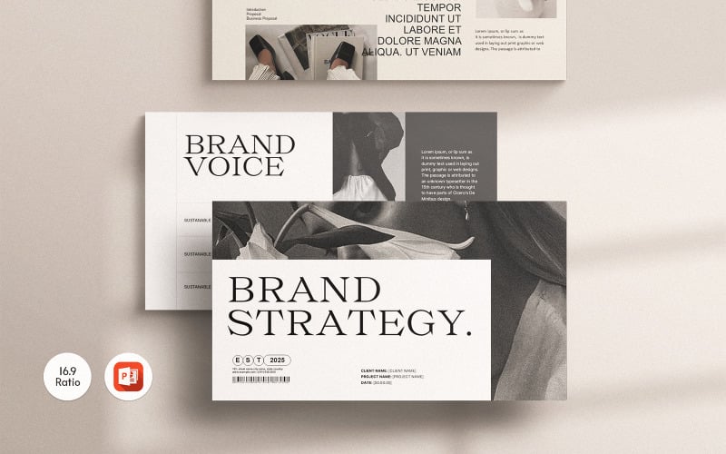 brand strategy powerpoint presentation template design original