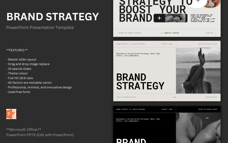 brand strategy powerpoint presentation template original