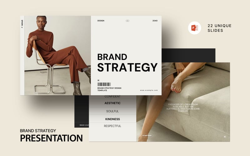 brand strategy powerpoint template design original