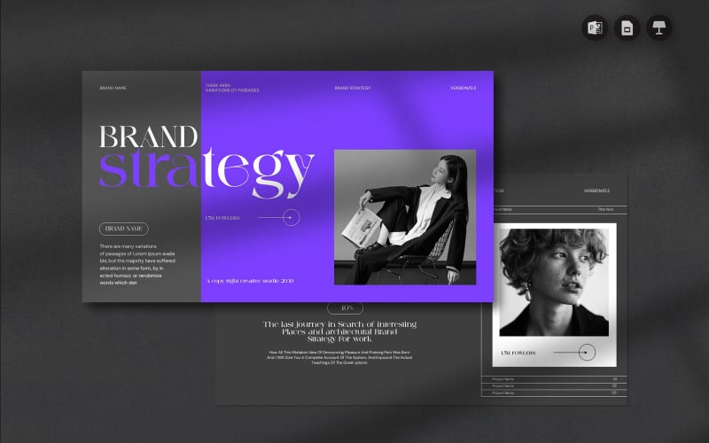 brand strategy powerpoints template original
