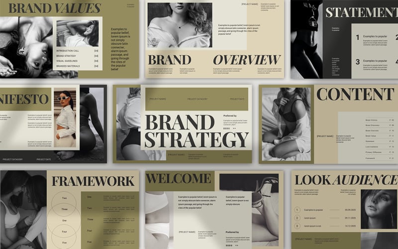 brand strategy presentation creative template original