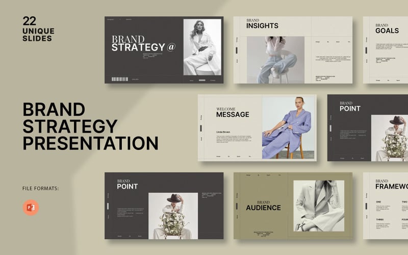 brand strategy presentation powerpoint template original
