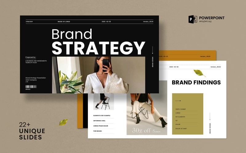 brand strategy presentation template original