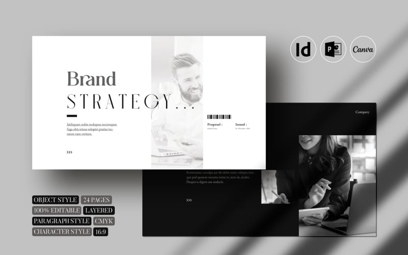 brand strategy presentation template indd original