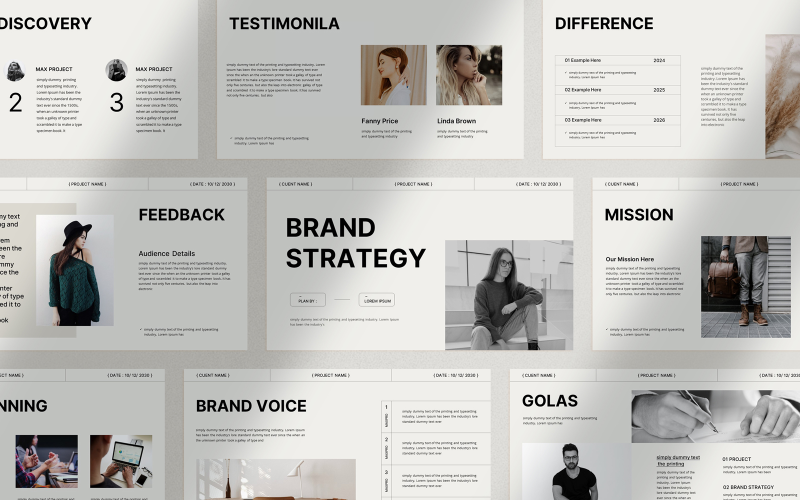 brand strategy presentation template original