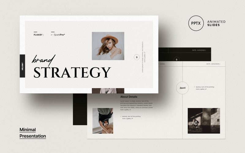 brand strategy template layout original