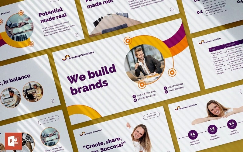 branding consultant presentation powerpoint template original