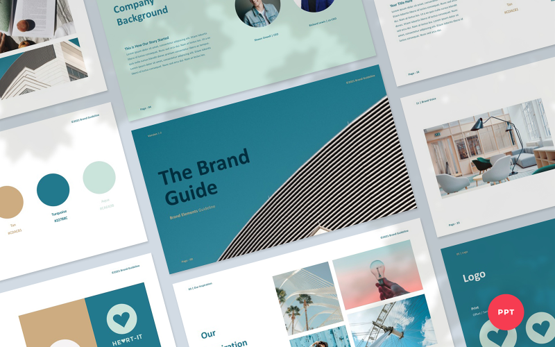 branding guideline presentation powerpoint template original
