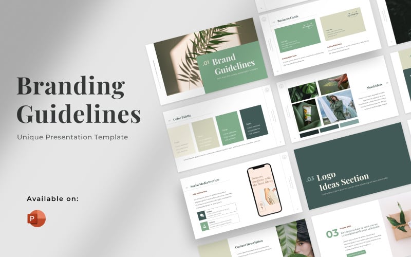 branding guidelines powerpoint presentation template original