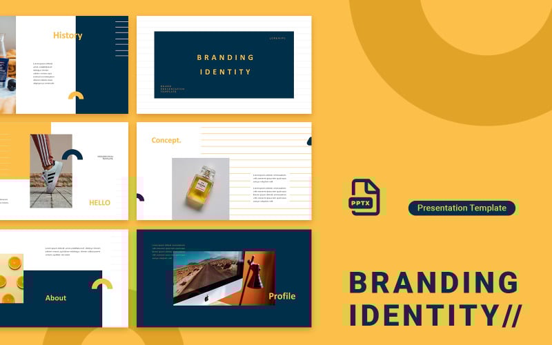 branding identity powerpoint template original