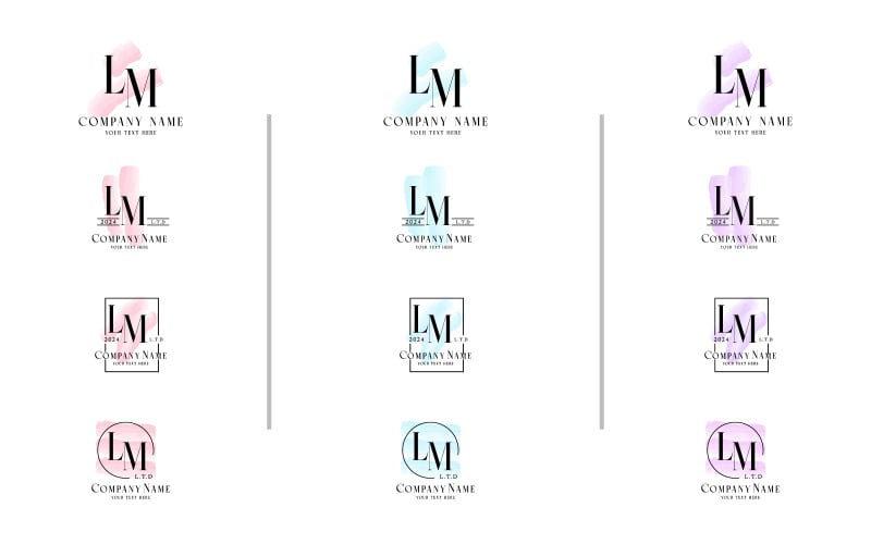 branding lm logo templates original