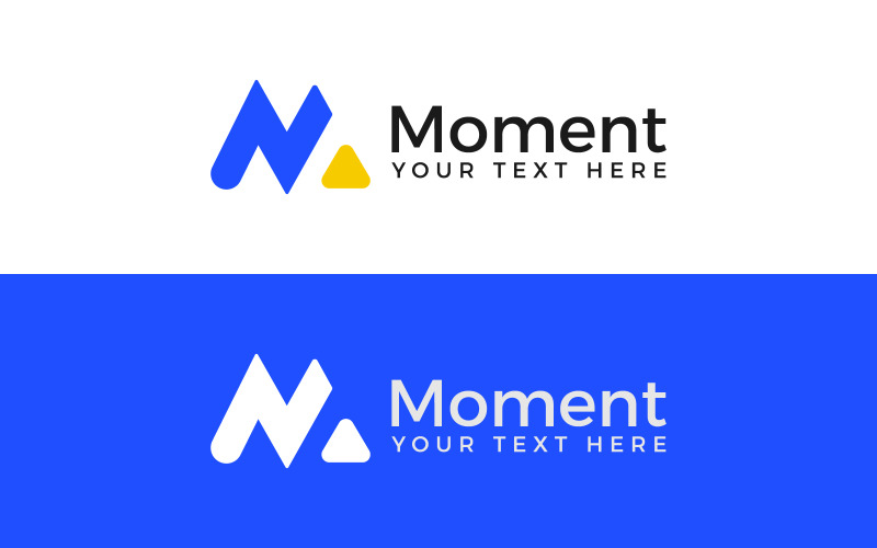 branding m logo presentation original