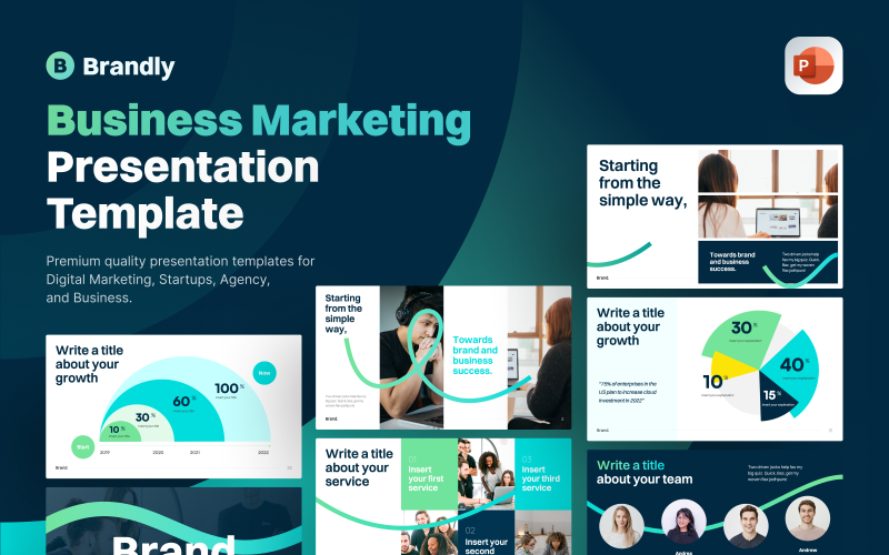 brandly business marketing powerpoint presentation template original