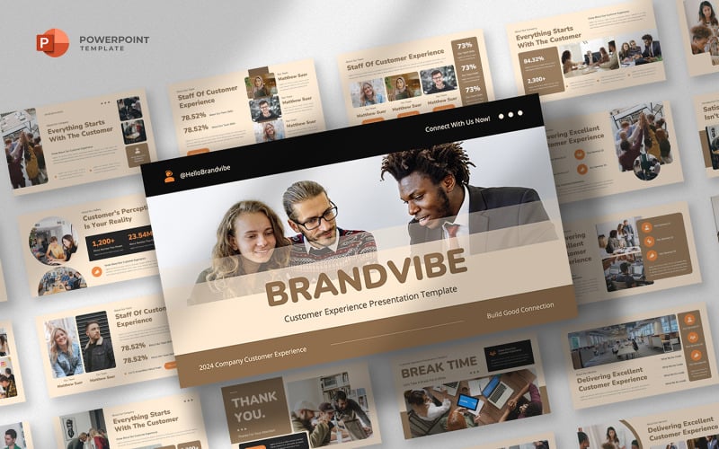 brandvibe customer experience powerpoint template original