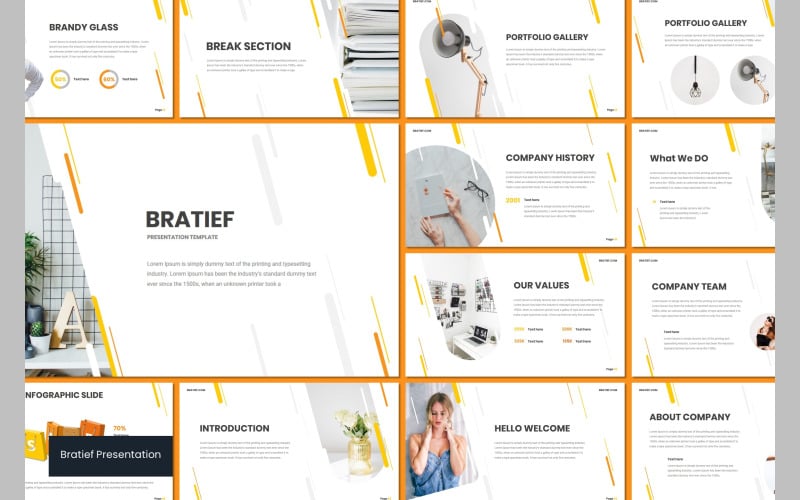 bratief powerpoint template original