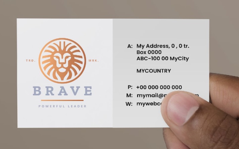 brave lion head prossional logo original