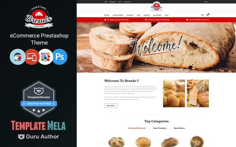 breads bakery prestashop theme original