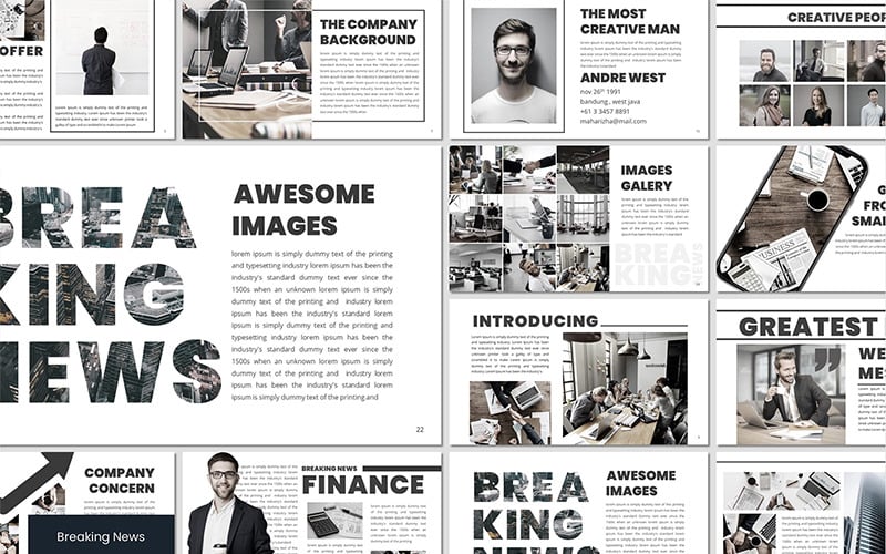breaking news powerpoint template original