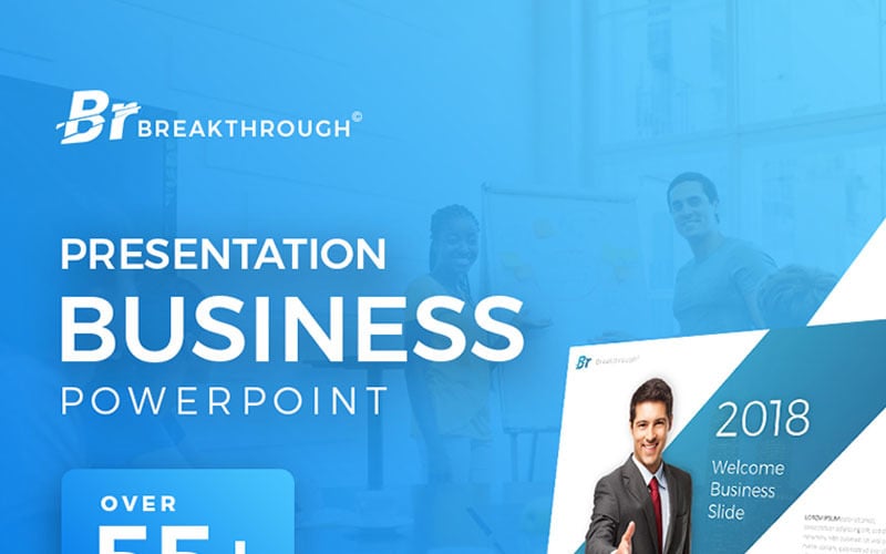 breakthrough business powerpoint template original