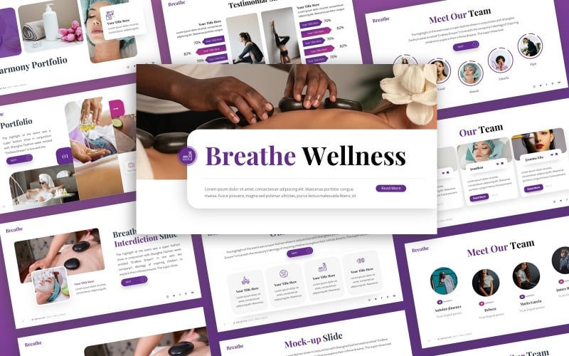 breathe wellness multipurpose powerpoint template original