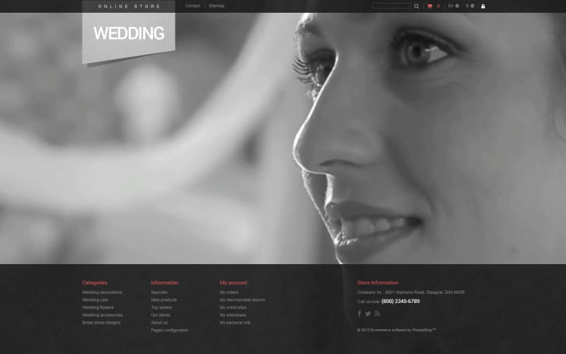 bridal shop prestashop theme original