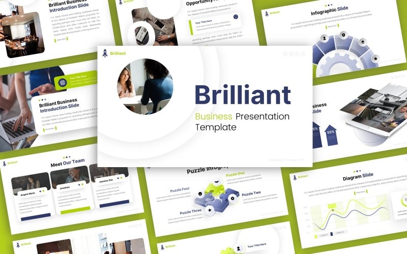 brillant business multipurpose powerpoint template original