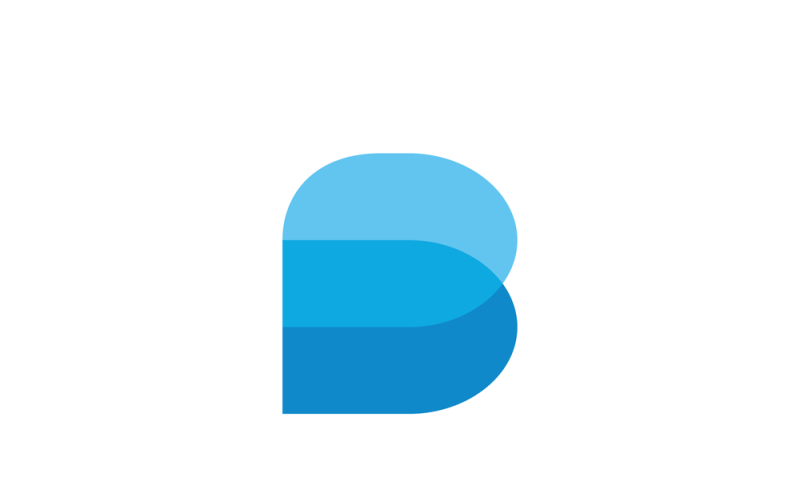 brilliant letter b vector logo template original