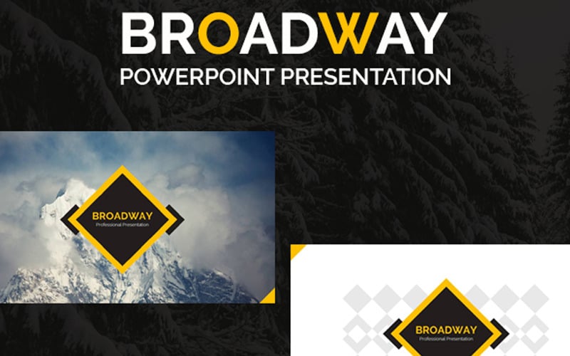 broadway powerpoint template original