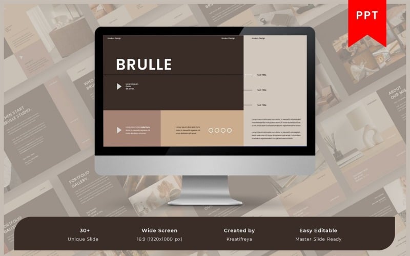 brulle business powerpoint template original