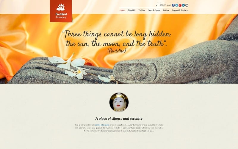 buddhist responsive joomla template original