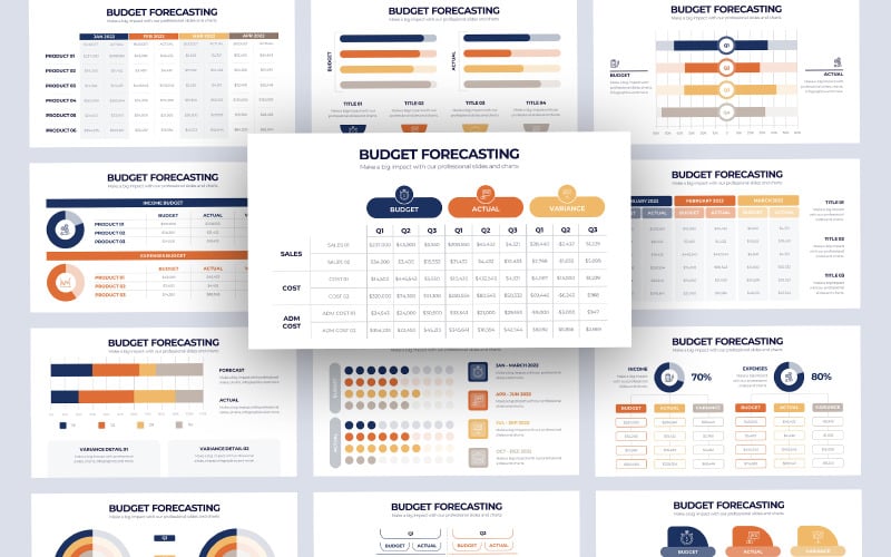 budget forecasting infographic powerpoint template original