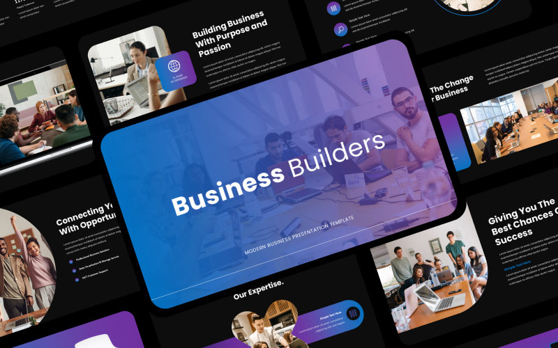 builder business presentation template original