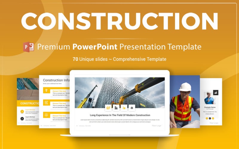 building construction powerpoint template original