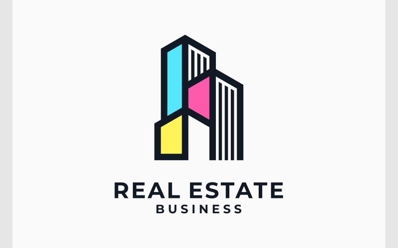building property real estate logo original