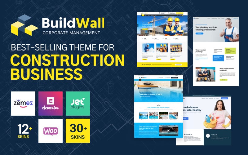 buildwall construction company multipurpose wordpress theme original