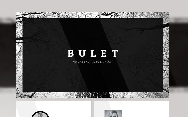 bulet business presentation powerpoint template original