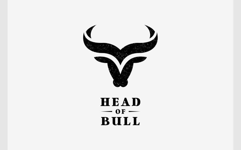bull cattle ranch rustic logo original