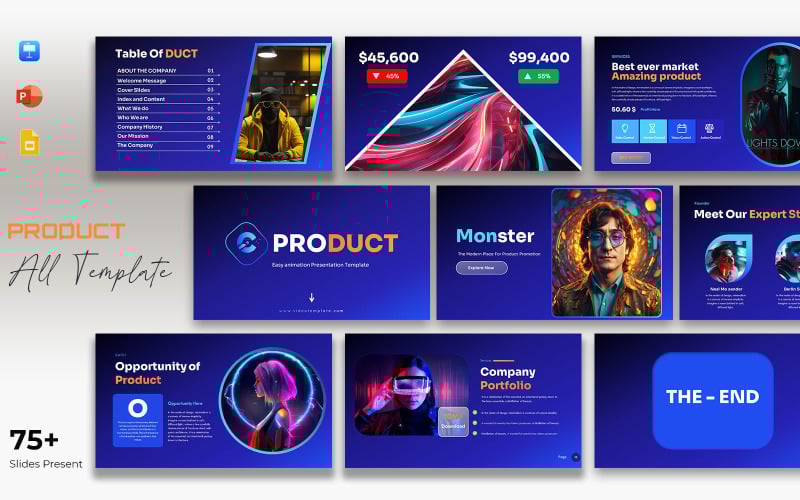 bundle of product presentation template original