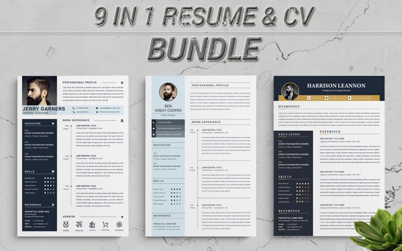 bundle resume template original