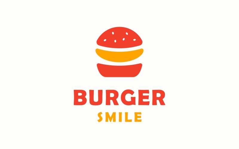 burger smile fast food logo original