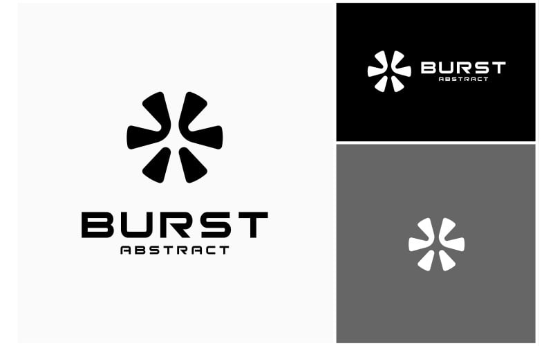 burst explosion abstract logo original